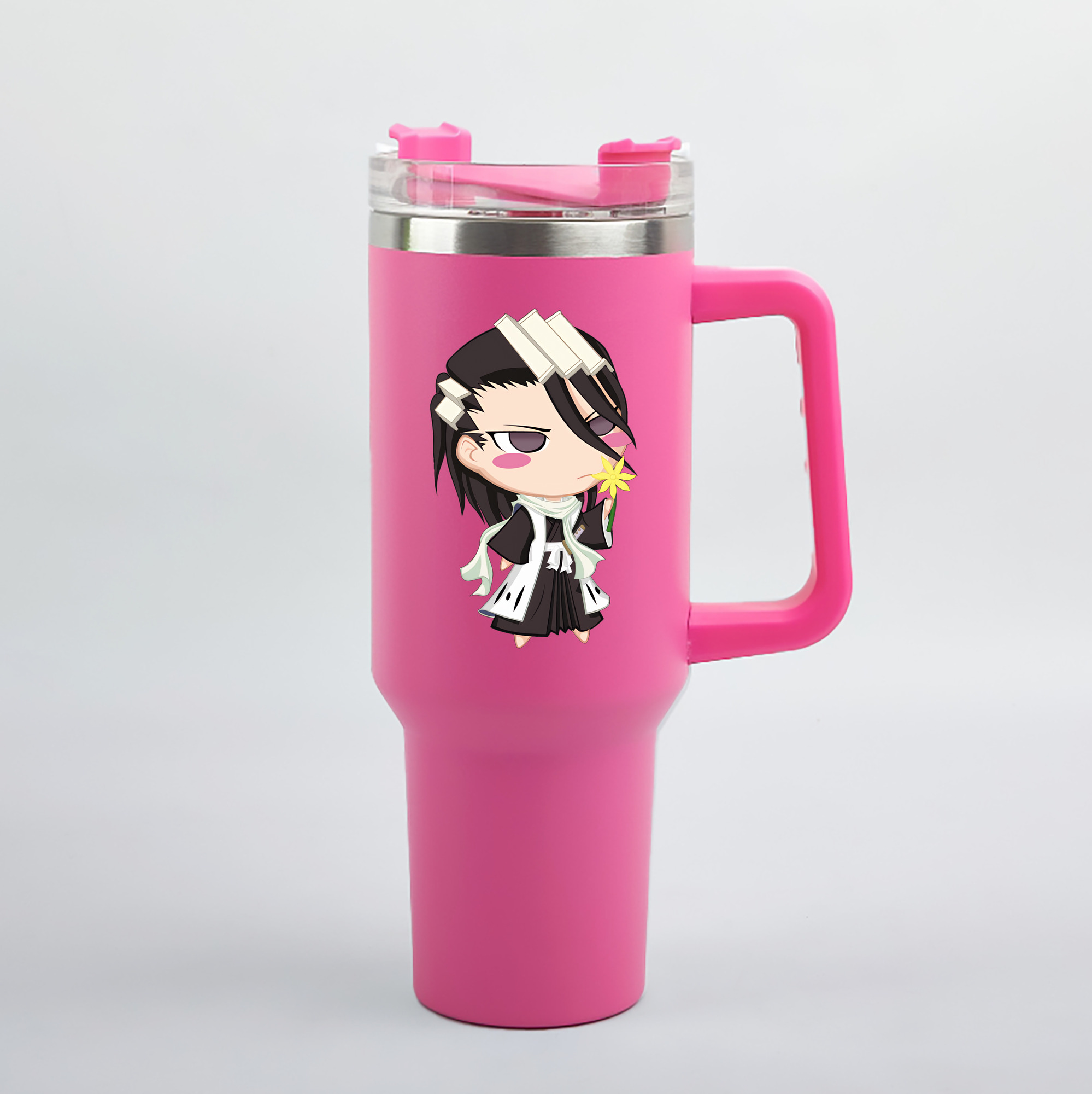 （画像用） ブリーチ くちき びゃくや BLEACH Kuchiki Byakuya 1200mL車用タンブラー（カラープリント）